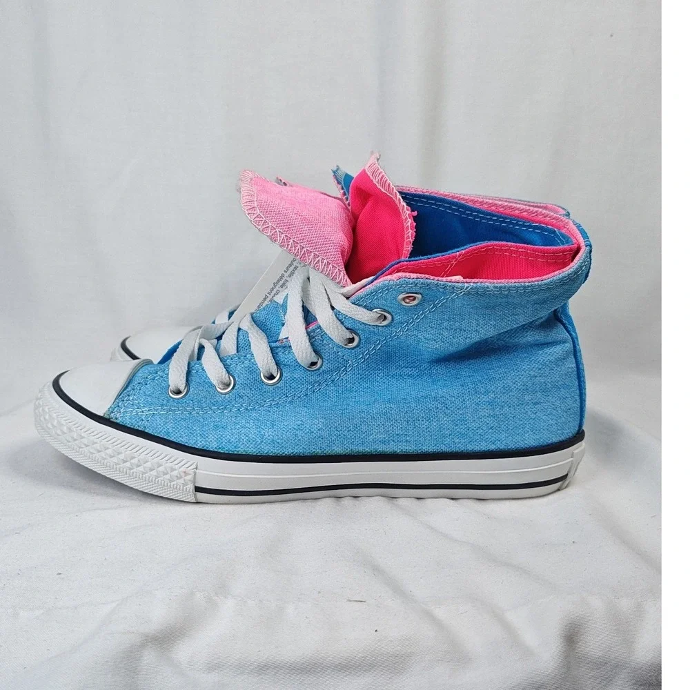 Converse All Star Sneakers Blue Pink Double Tongue 4 Junior EU 36 New Unisex
